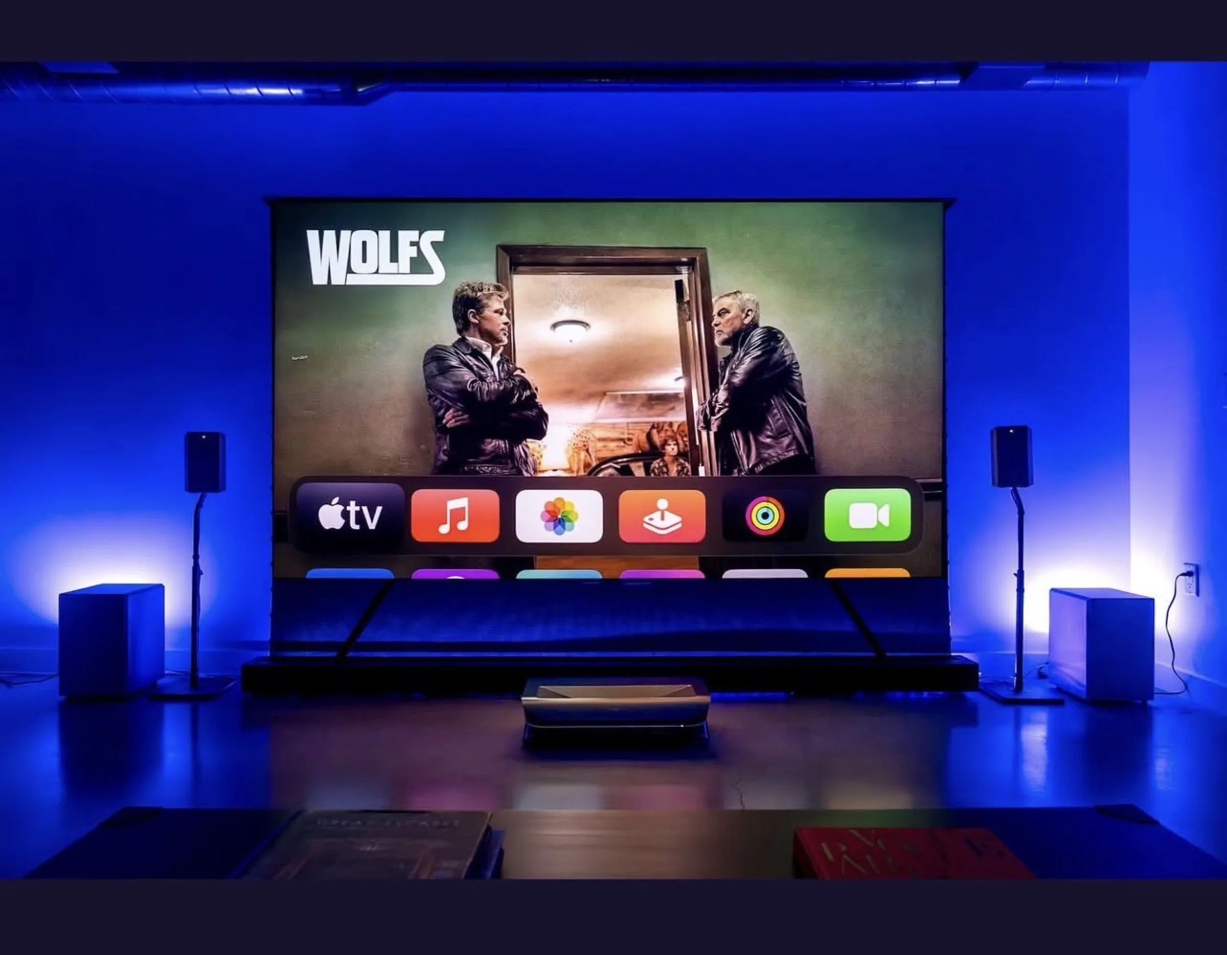 Finished Studio Theater with LED accent lighting